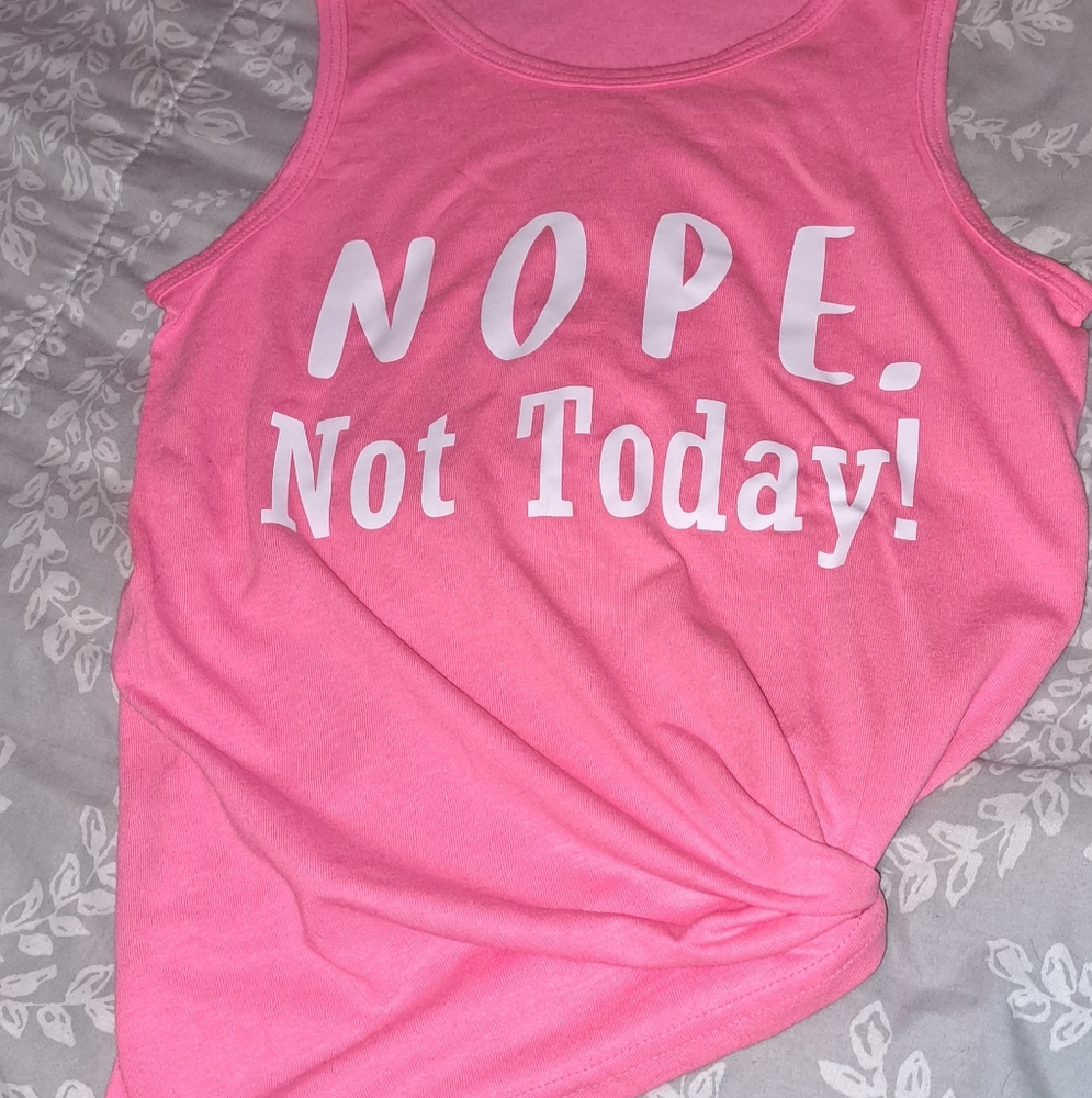 Hot pink tank women's xs. Customized by me.